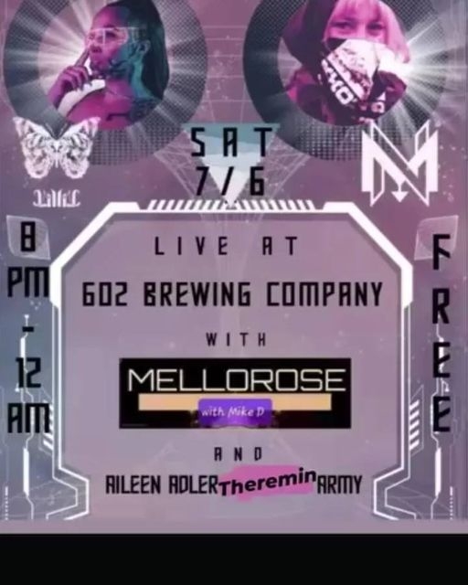 Flyer for Live at 602 Brewing Company performance