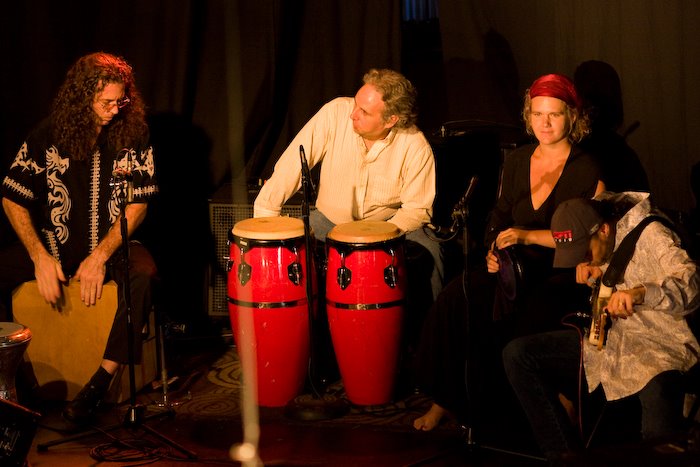 Ensemble session with Melanie Rose Maxwell and congas